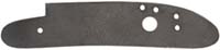 Lock plate, 4.8 x 1.0", drilled & tapped, left hand